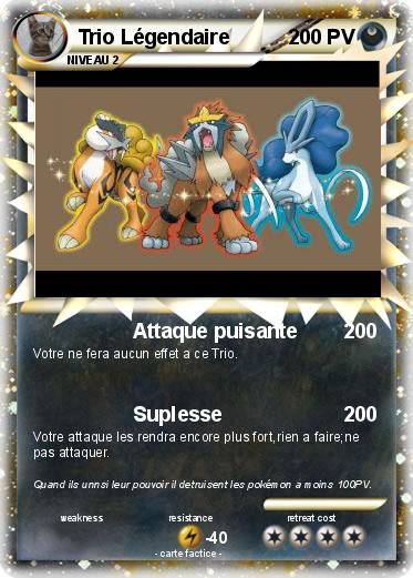 Pokemon Trio Légendaire