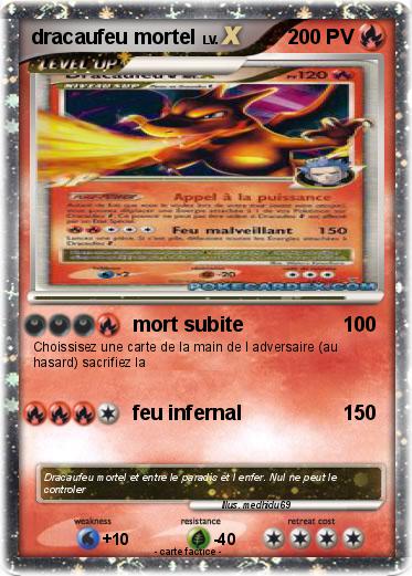 Pokemon dracaufeu mortel