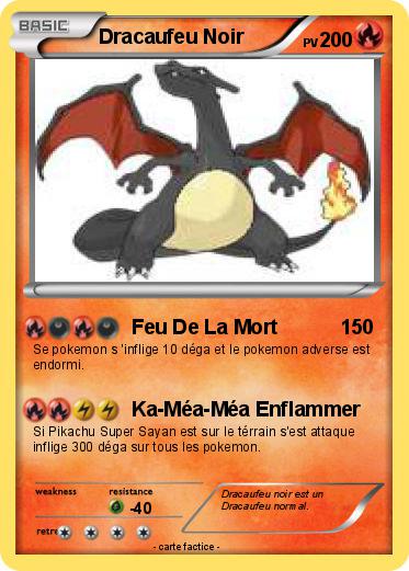Pokemon Dracaufeu Noir
