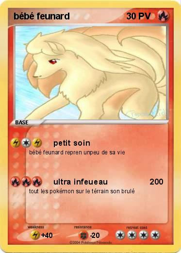 Pokemon bébé feunard                        