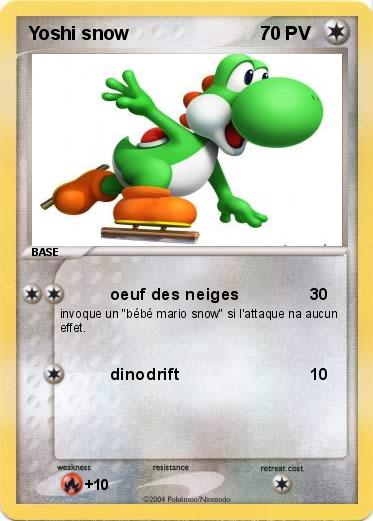 Pokemon Yoshi snow