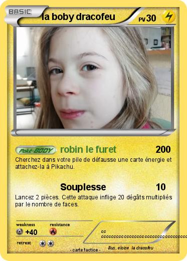 Pokemon la boby dracofeu
