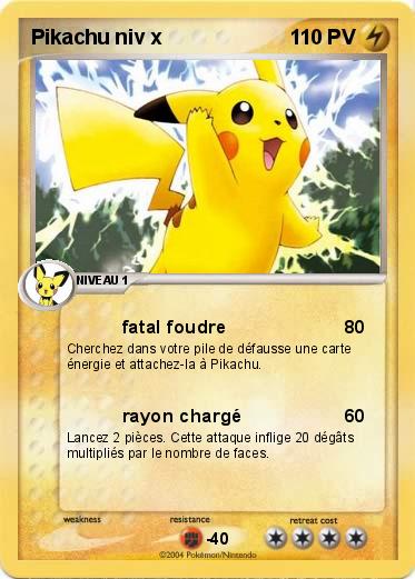 Pokemon Pikachu niv x