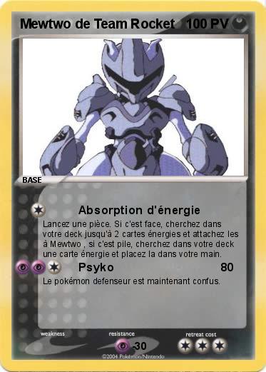 Pokemon Mewtwo de Team Rocket