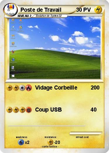 Pokemon Poste de Travail