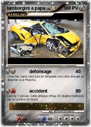 Pokemon lamborgini a papa