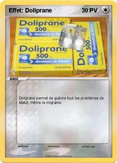 Pokemon Effet: Doliprane