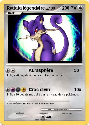 Pokemon Rattata légendaire