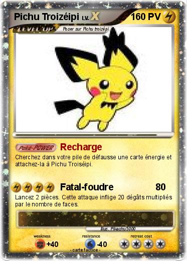 Pokemon Pichu Troizéipi