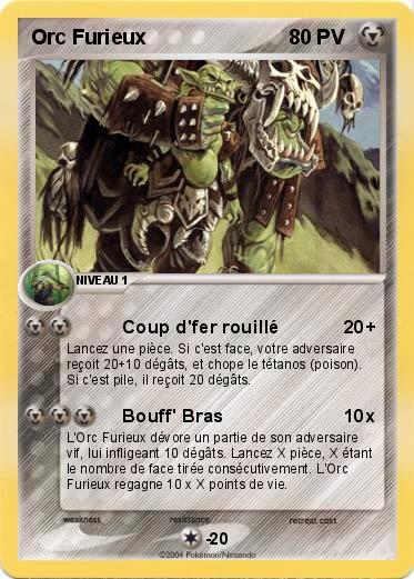 Pokemon Orc Furieux