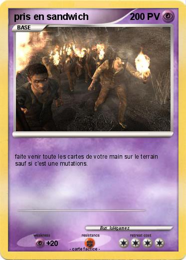 Pokemon pris en sandwich