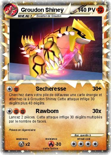 Pokemon Groudon Shiney