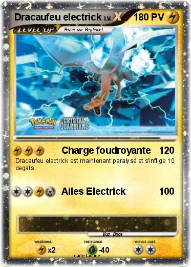 Pokemon Dracaufeu electrick