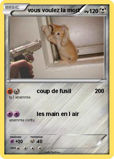 Pokemon vous voulez la mort