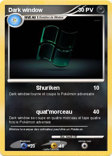 Pokemon Dark window