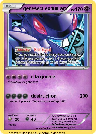 Pokemon genesect ex full art