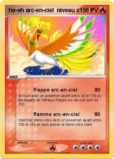 Pokemon ho-oh arc-en-ciel  niveau x 