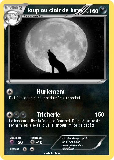 Pokemon loup au clair de lune