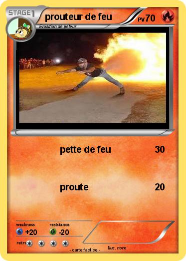 Pokemon prouteur de feu