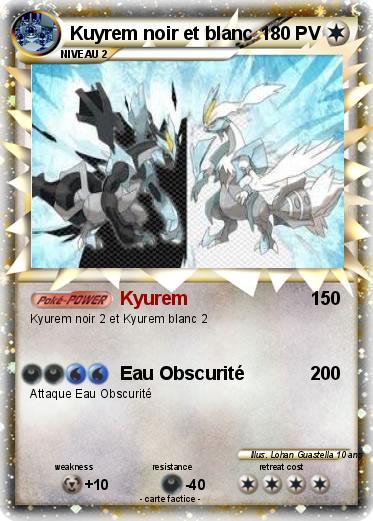 Pokemon Kuyrem noir et blanc