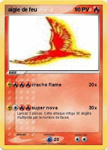 Pokemon aigle de feu