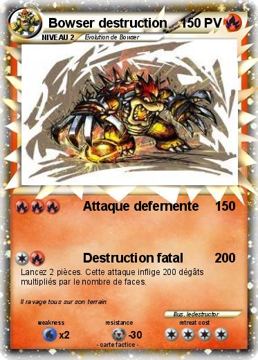 Pokemon Bowser destruction