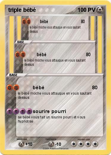 Pokemon triple bébé