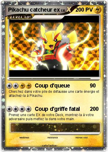 Pokemon Pikachu catcheur ex
