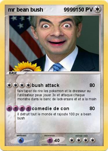 Pokemon mr bean bush              9999