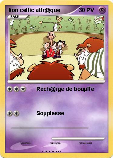 Pokemon lion celtic attr@que
