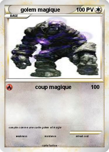 Pokemon golem magique