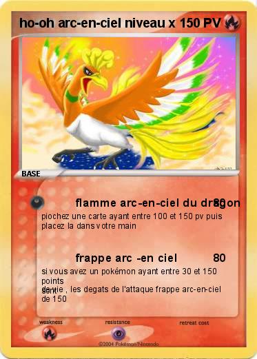 Pokemon ho-oh arc-en-ciel niveau x 