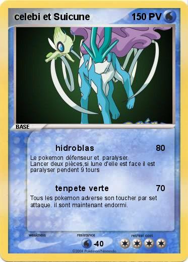 Pokemon celebi et Suicune