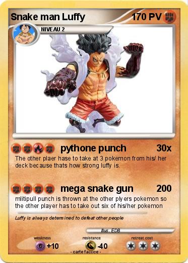 Pokemon Snake man Luffy