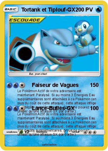 Pokemon Tortank et Tiplouf-GX