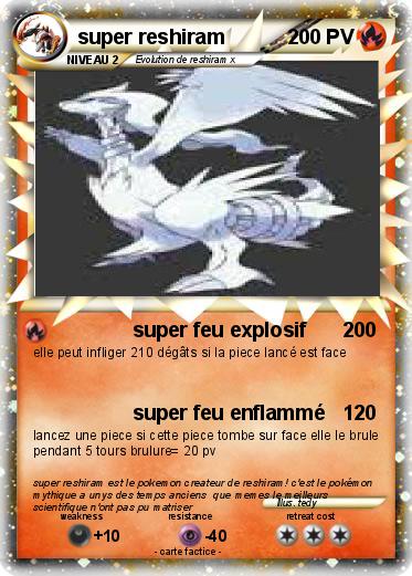 Pokemon super reshiram