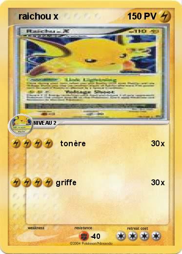 Pokemon   raichou x