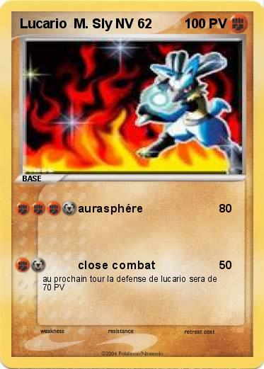 Pokemon Lucario  M. Sly NV 62