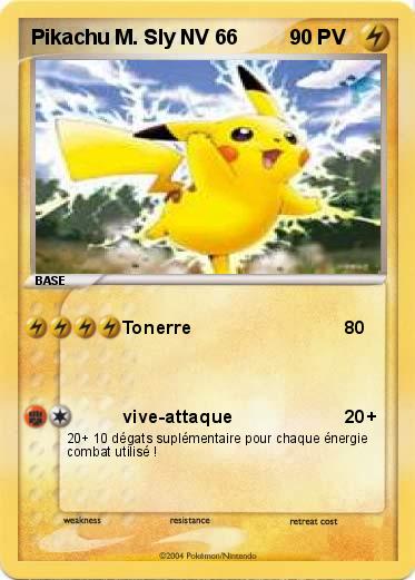 Pokemon Pikachu M. Sly NV 66