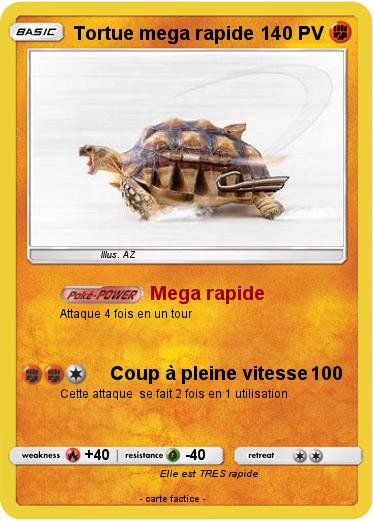 Pokemon Tortue mega rapide
