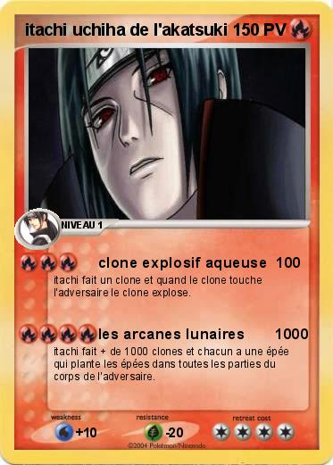 Pokemon itachi uchiha de l'akatsuki 
