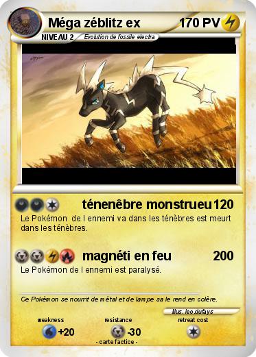 Pokemon Méga zéblitz ex