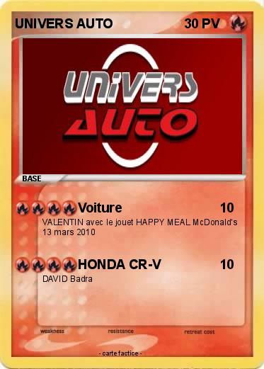 Pokemon UNIVERS AUTO