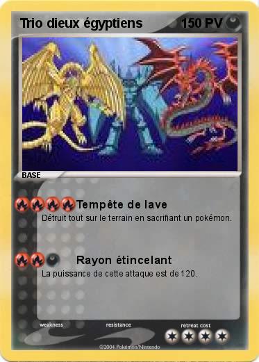 Pokemon Trio dieux égyptiens