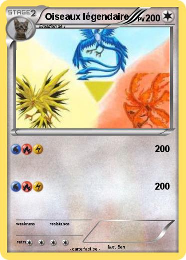 Pokemon Oiseaux légendaire