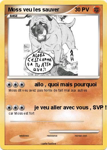 Pokemon Moss veu les sauver