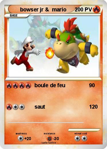Pokemon bowser jr &  mario