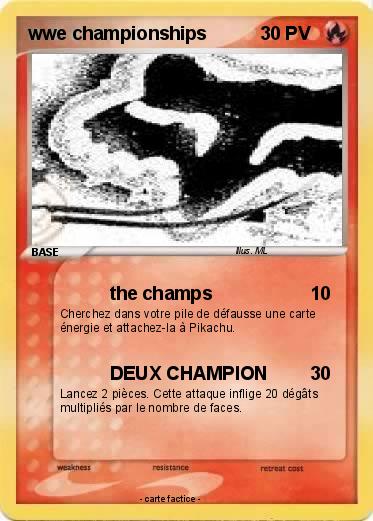 Pokemon wwe championships