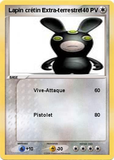 Pokemon Lapin crétin Extra-terrestre