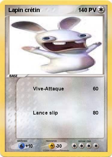 Pokemon Lapin crétin